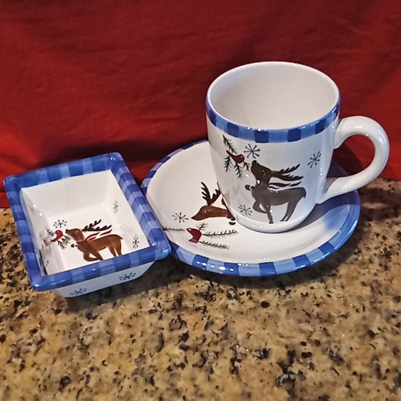 Reindeer Holiday Print Set Of 3. Perfect Set For Santa's Milk and Cookies. - Picture 13 of 16